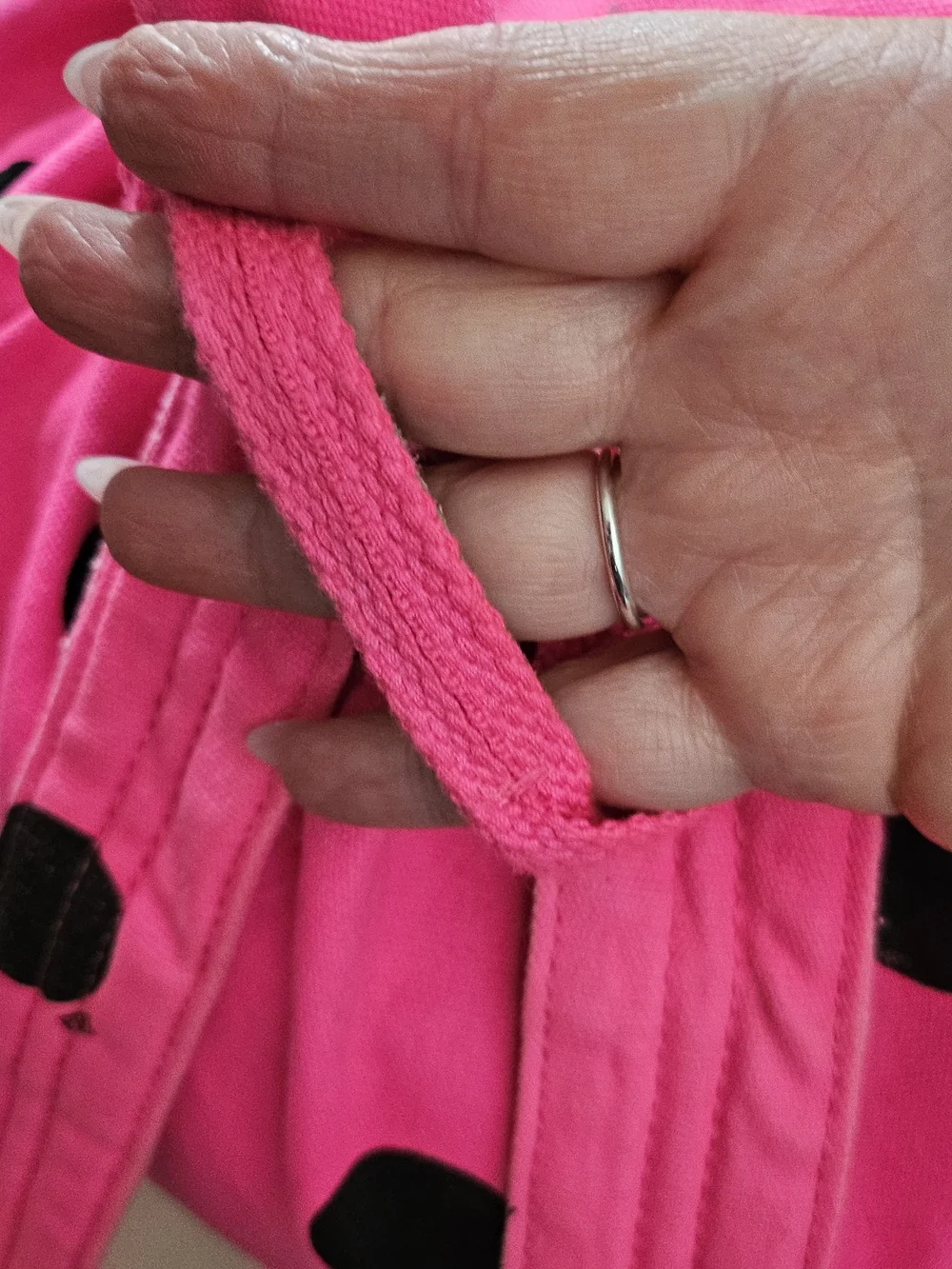 PINK Victoria's Secret Hot Pink Polka Dot Backpack